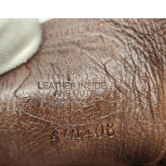 Bed Stu Cobbler Series Men Sz 8 Oxford Wingtip Brown Leather Vegetable Tanned - Picture 11 of 14